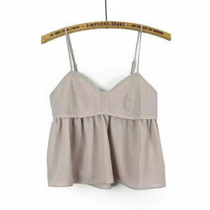 Kimchi Blue Womens XS Cropped Babydoll Blouse Cami Top Blush Pink Festival